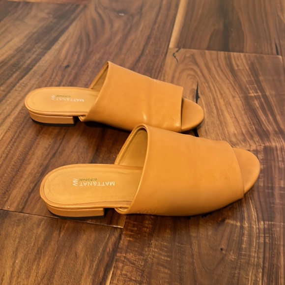 Burnt orange faux leather Matt&Nat sandals size 7.5 - Picture 4 of 5